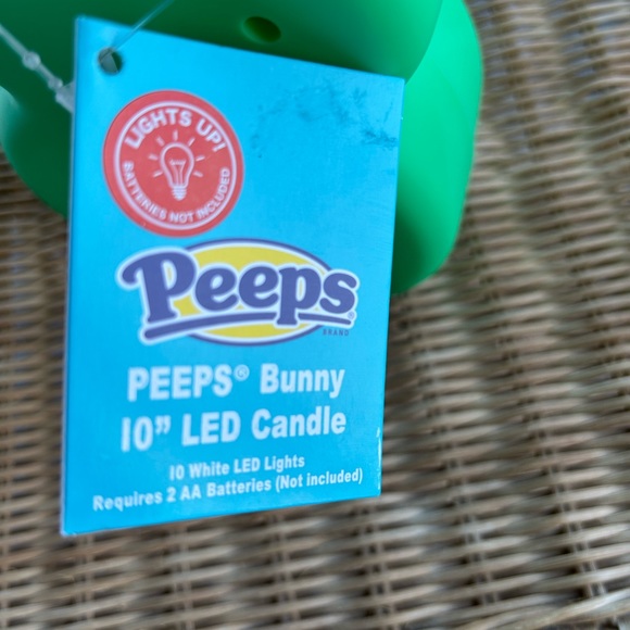 PEEPS Green 10” Easter Bunny LED Blow Mold Light Brand New - Picture 3 of 6
